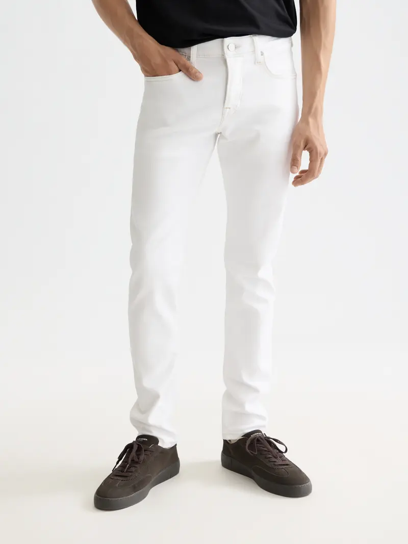 Essentials — Ralston Regular Slim Jeans | Cool White
