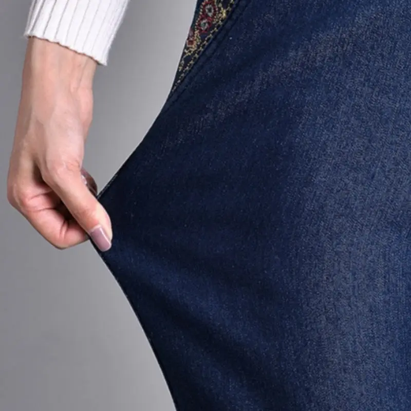 Fali | Damenjeans mit Seitentaschen und elastischem Bund