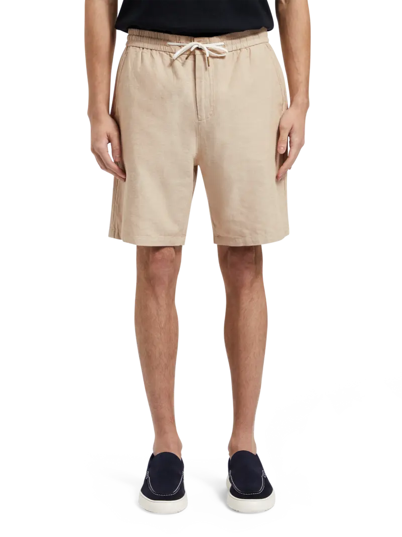 Fave Cotton-Linen Twill Bermuda