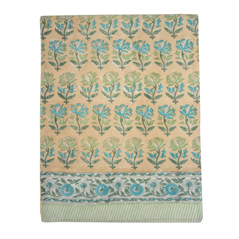 Felicity Block Printed Tablecloth 180x240cm