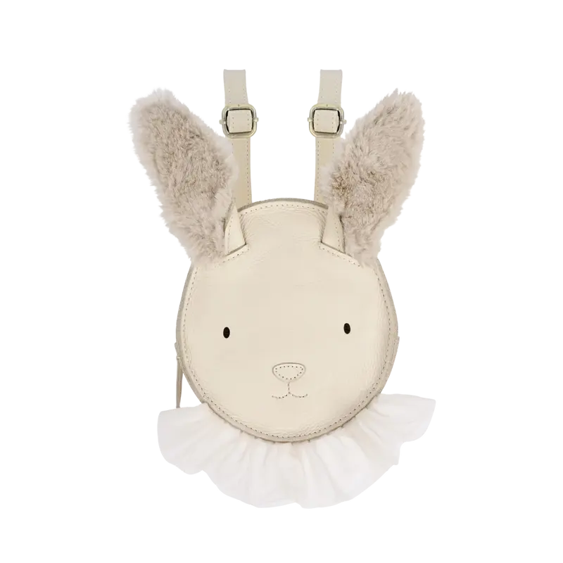 Festie Backpack | Festive Rabbit | Cream Leather