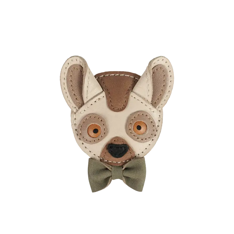 Festie Clip | Festive Lemur | Ivory Classic Leather