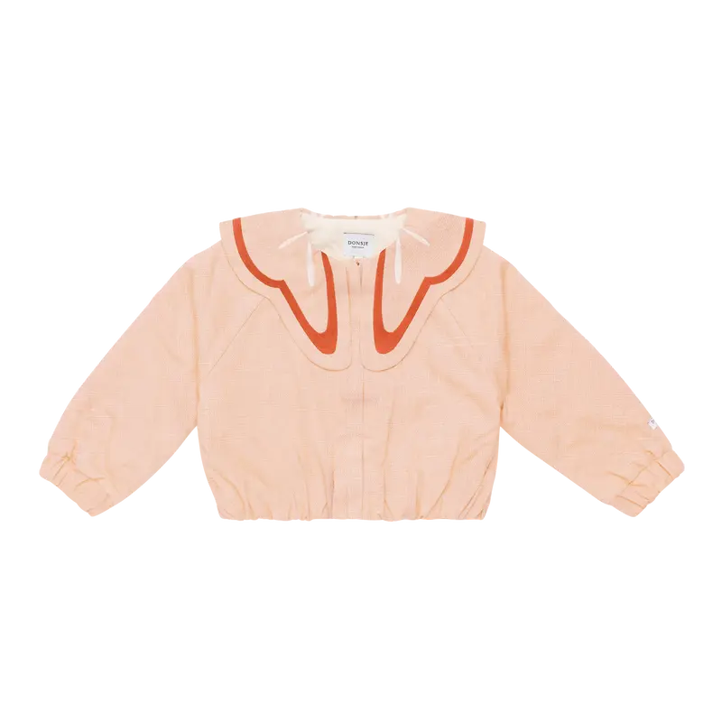 Filein Linen Jacket | Cloudy Rose