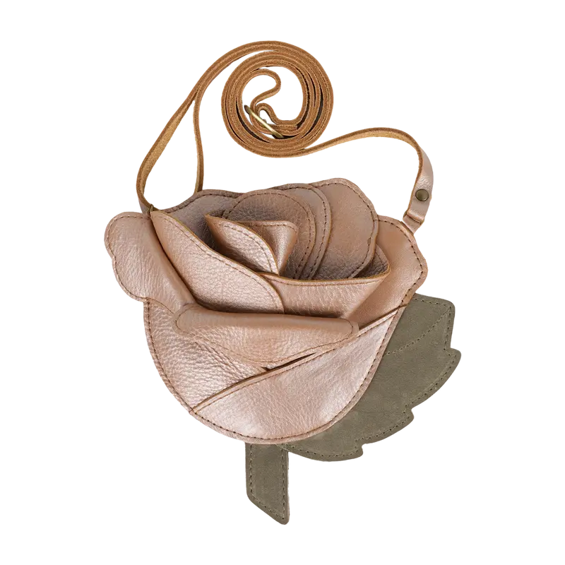 Filoe Purse | Rose | Clay Metallic Leather