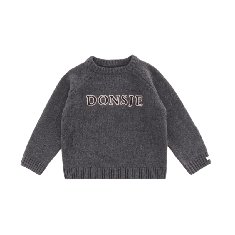 Fionn Merino Wool Sweater | Cloudy Grey Melange