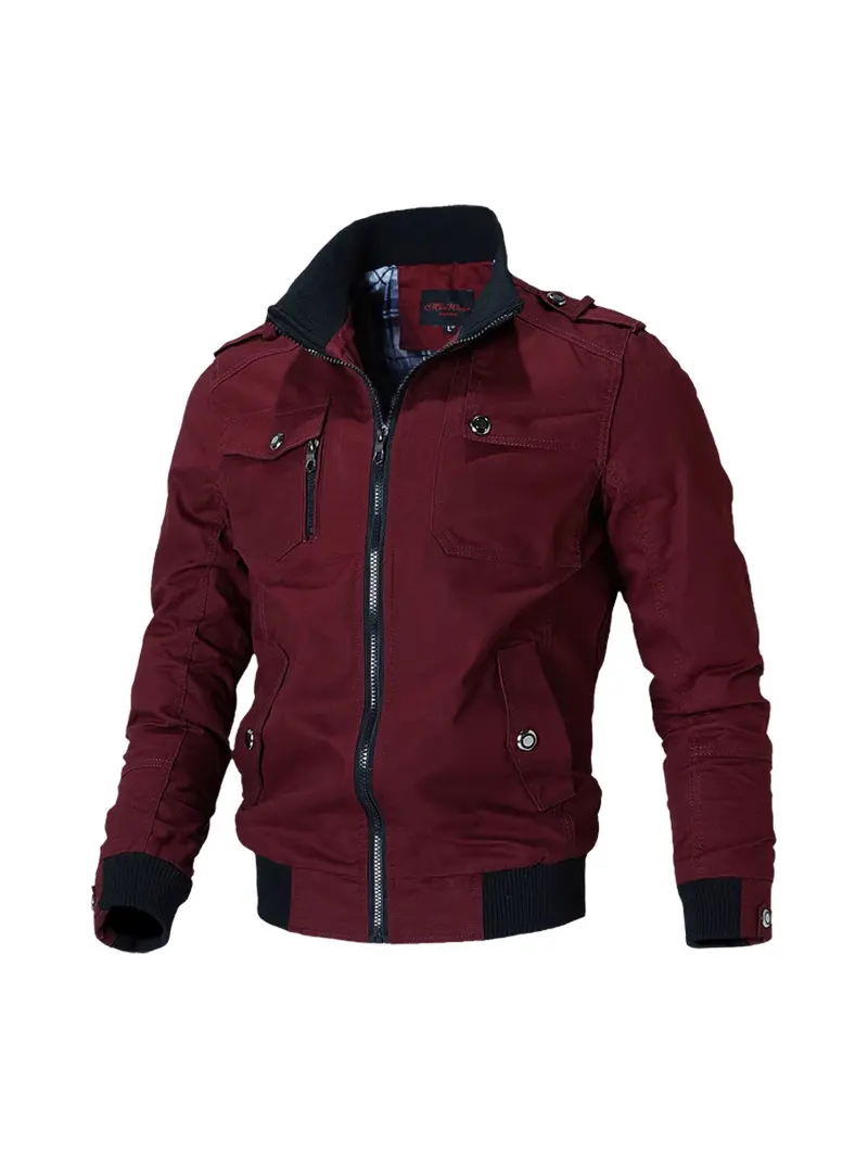 Fitted Zipper Jacket for Men