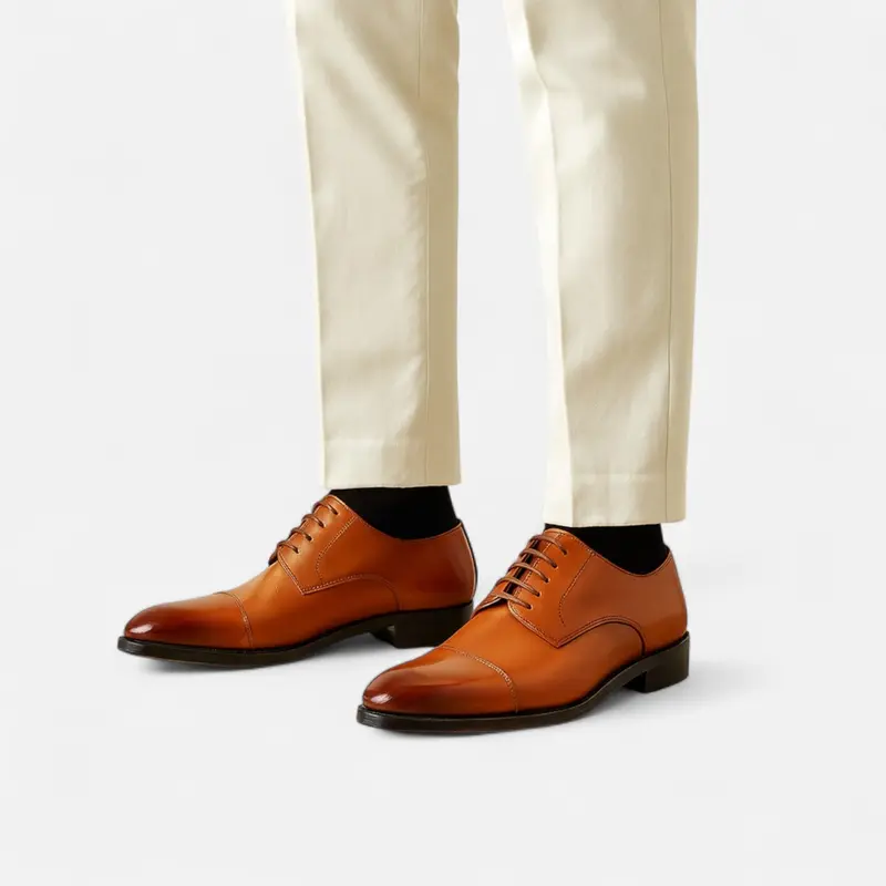 Fitzgerald | Schnürung Hochglanz Schnürschuhe