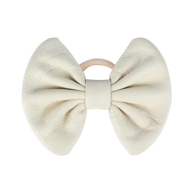 Floor Hair Tie | Cream Sheep Leather