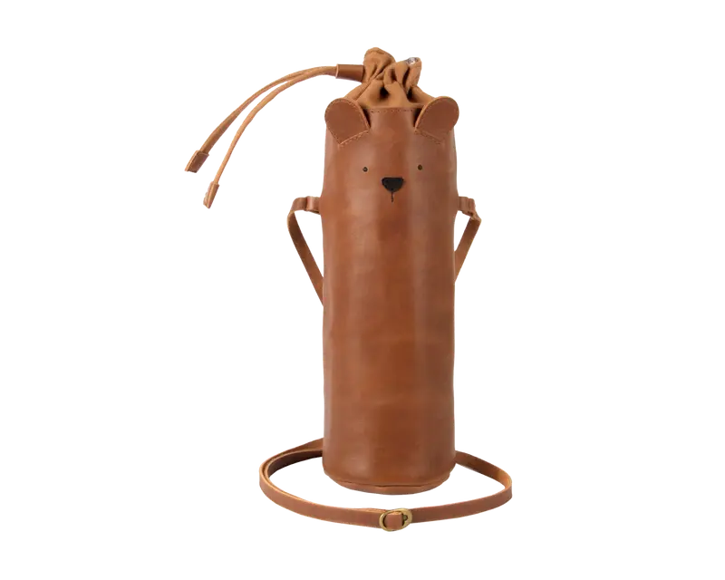 Flosko Bottle Bag | Bear | Cognac Classic Leather