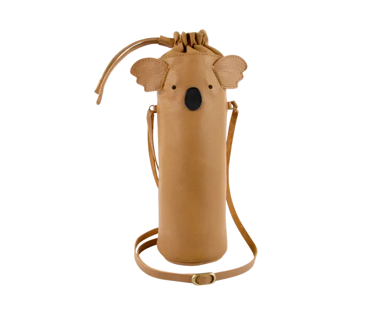 Flosko Bottle Bag | Koala | Nutmeg Leather