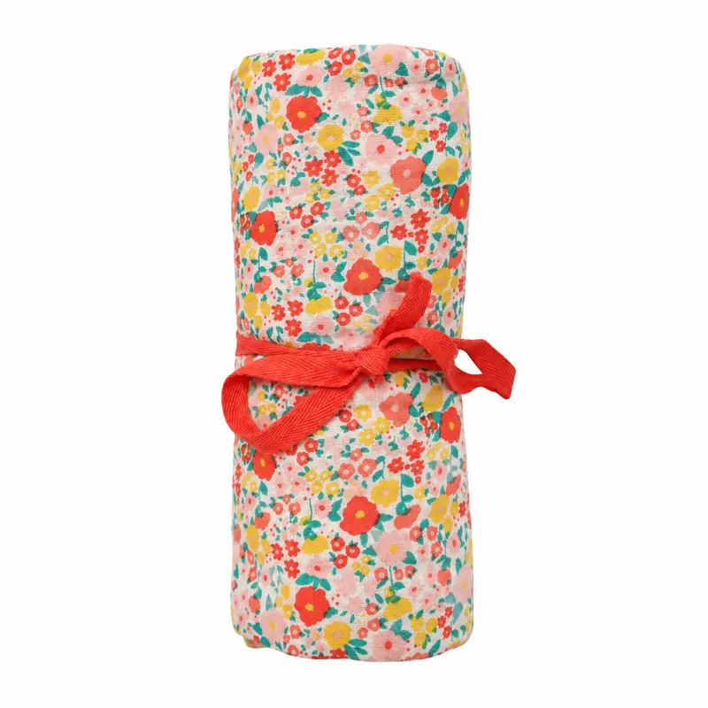 Flowers Muslin Swaddle - Large