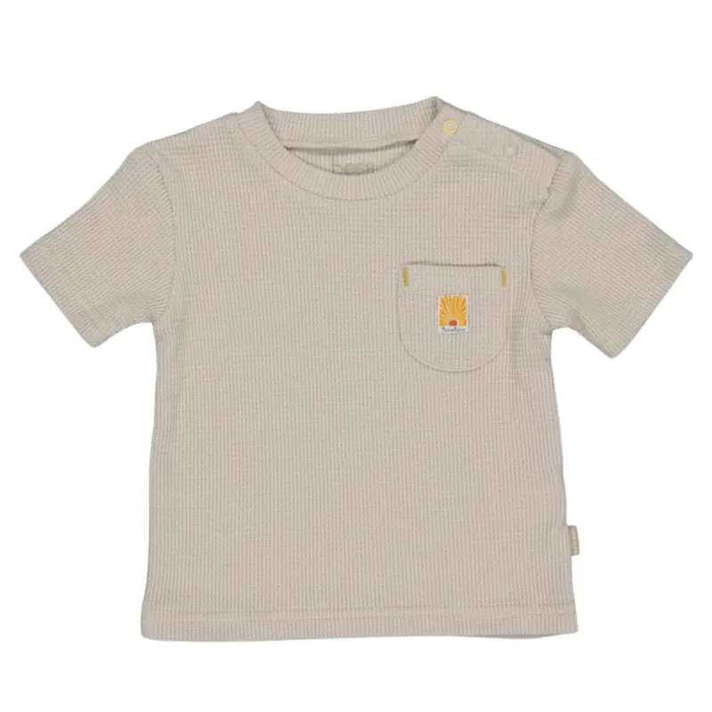 Fog grijs shirt Waffle Pocket 261077