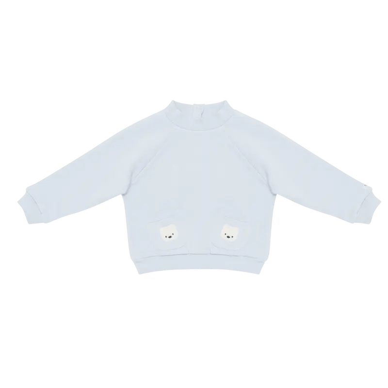 Foppe Sweater | Polar Bears | Ice Blue