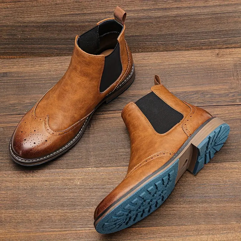 Fridolin | Herren Chelsea Boots Stiefelette Schwarz