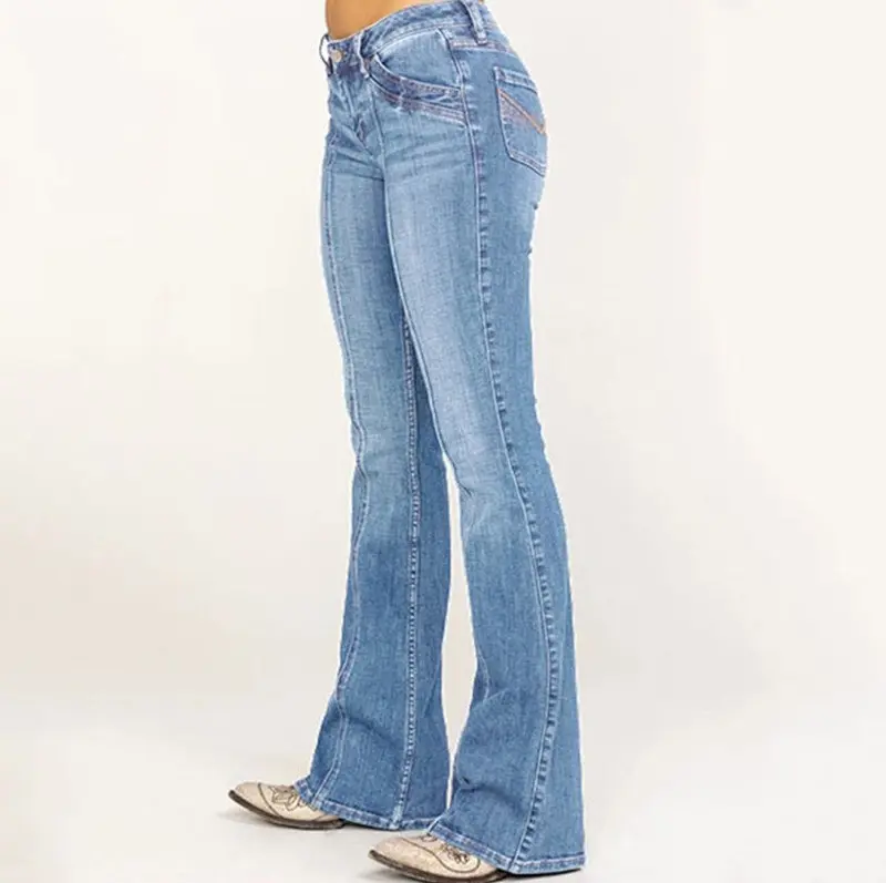 Frieda | Weite Schlagjeans mit hoher Taille