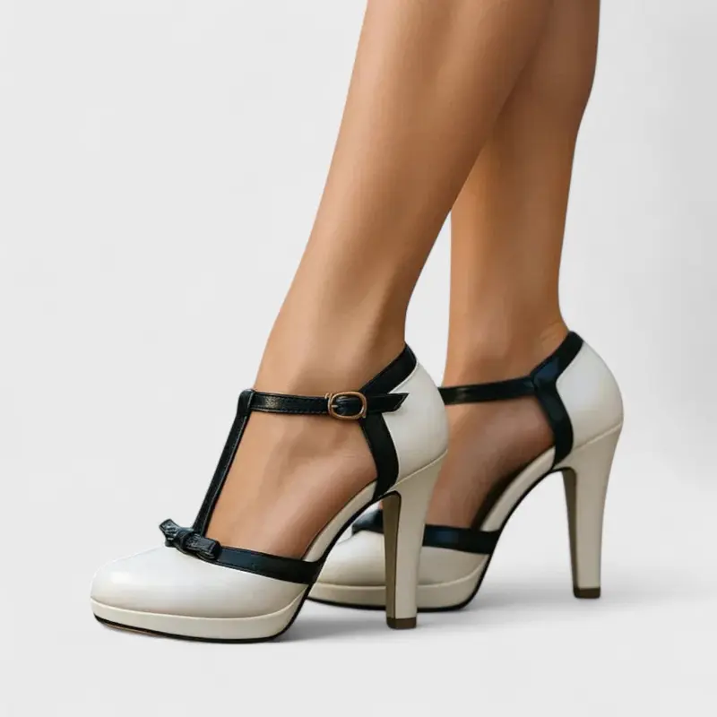 Friesa | Elegante Pumps mit T-Steg und Schleife