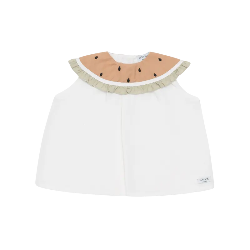 Frutys Blouse | Watermelon | Crispy White