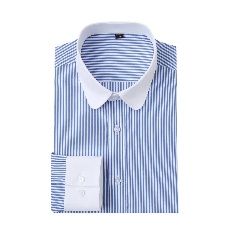 Gabriel | Trendiges Shirt Weiß Blau Herrenmode