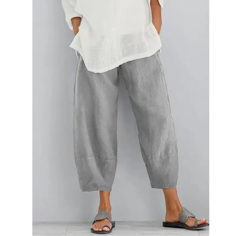 Galina | Damen Haremshose Weite Pumphose Elastischer Bund