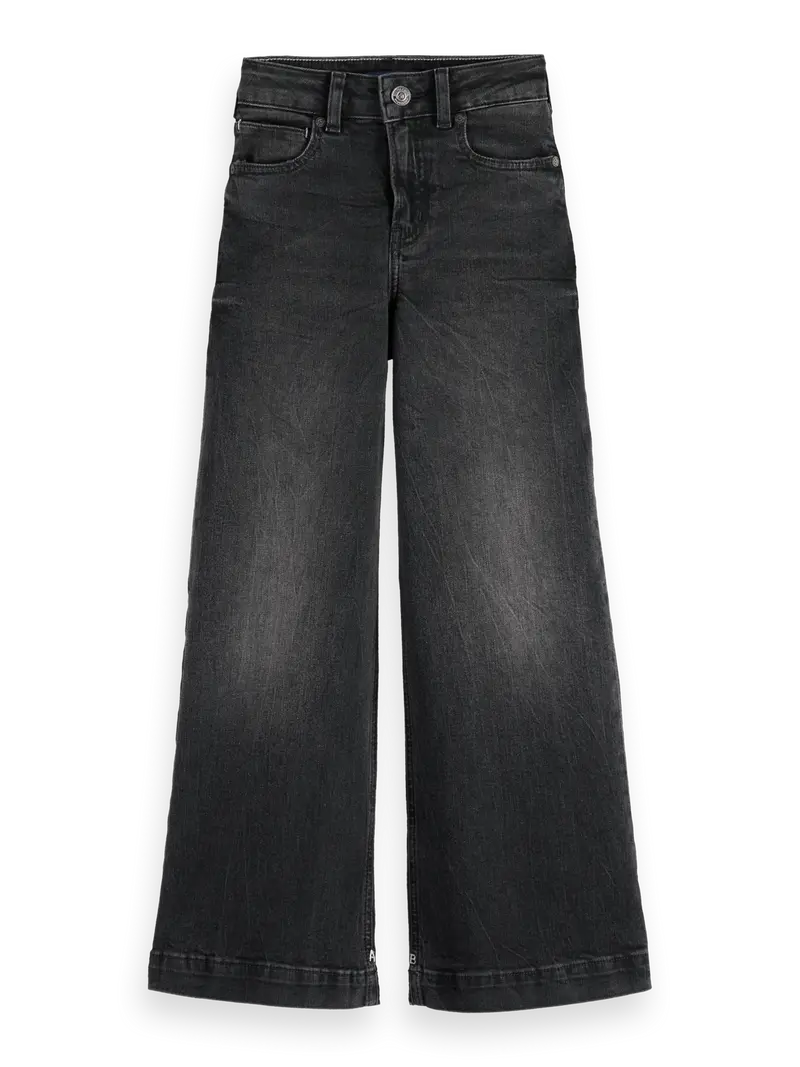 Girls' Essentials —  The Wave Wide Leg Jeans - Black Night