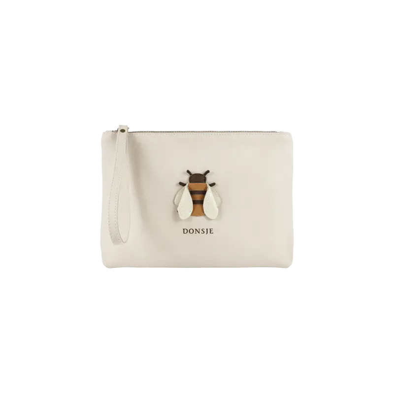 Gisani Pouch | Bee | Ivory Classic Leather