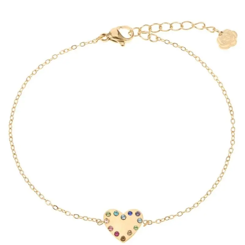 Gouden bracelet alloy met hart