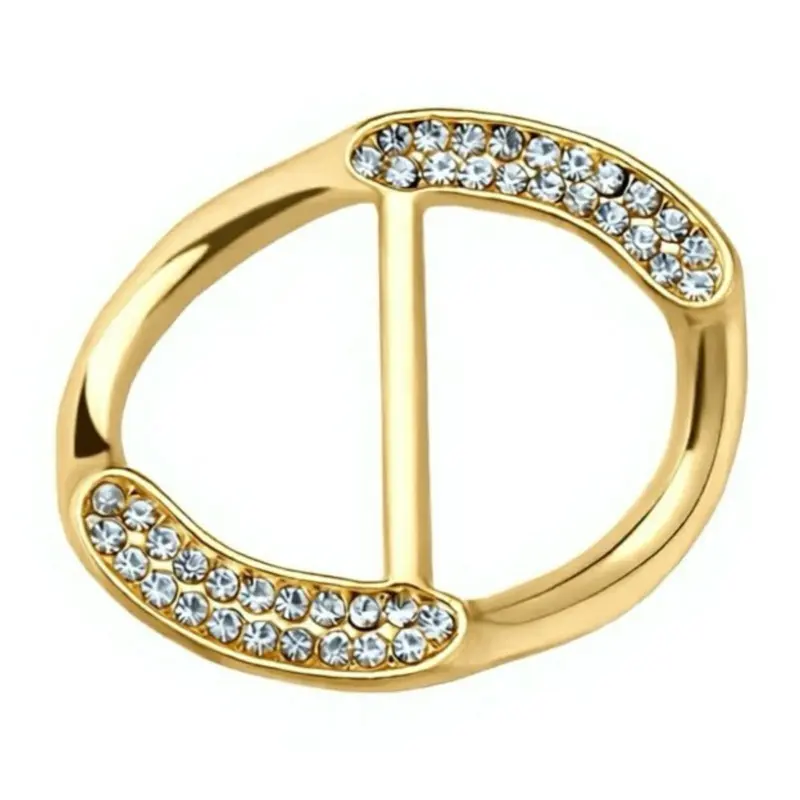 Gouden glitter scarf ring Avianna