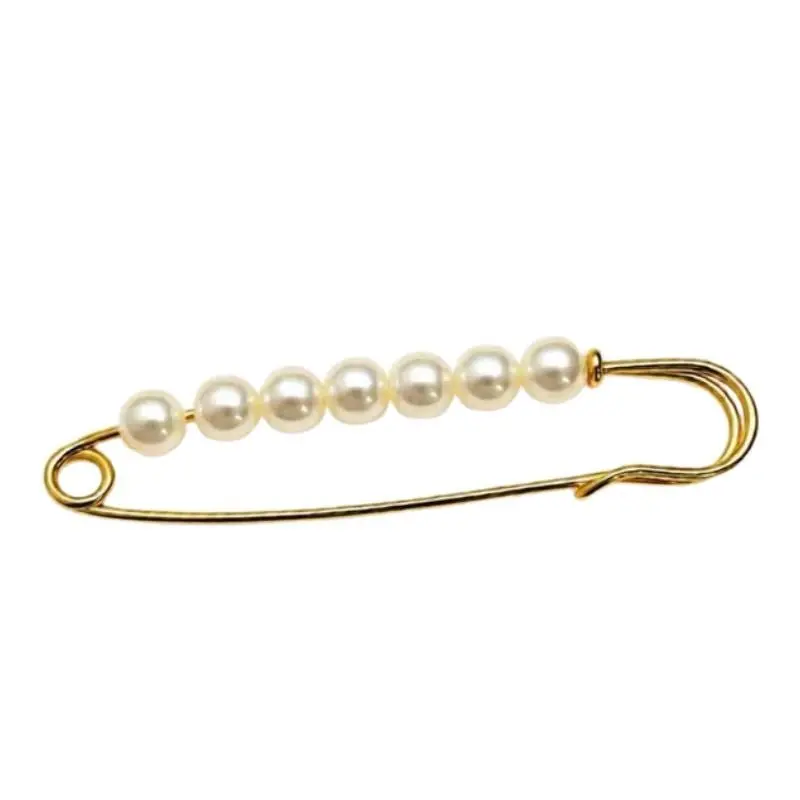 Gouden klassieke parel broche Tea