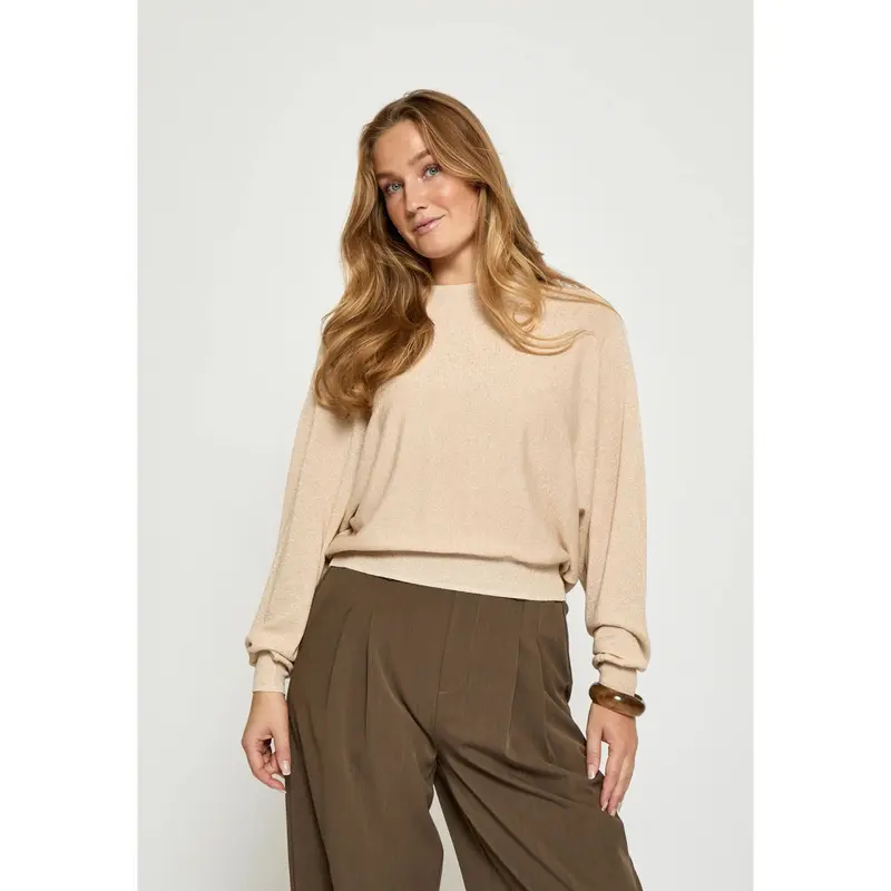 Gouden metallic batsleeve pullover Dana