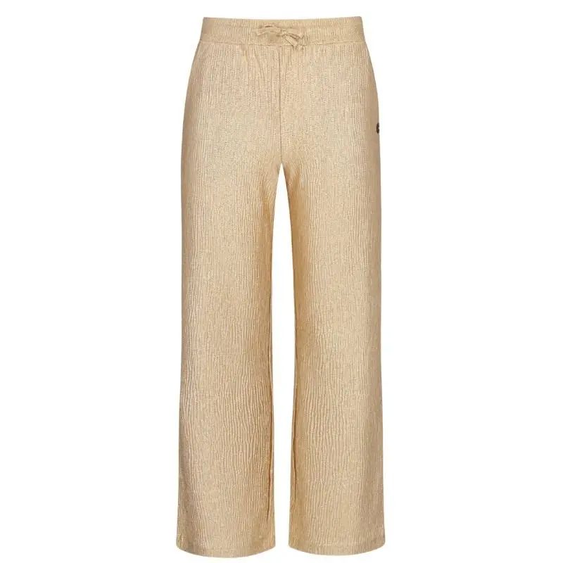 Gouden straight leg metallic broek Fenya