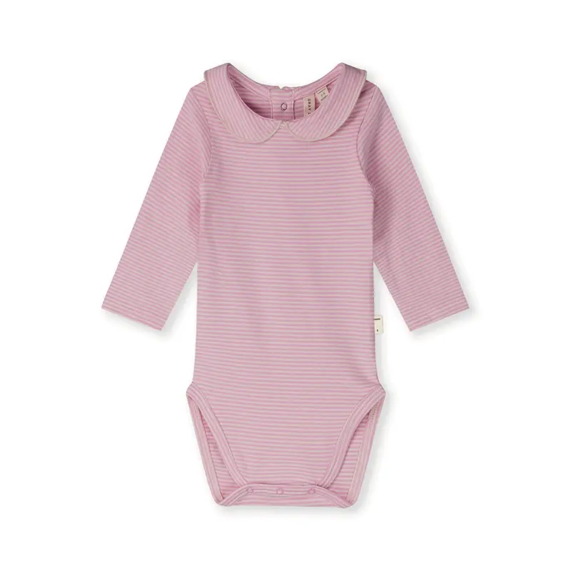 Gray Label Baby Collar Romper Bubblegum - Cream