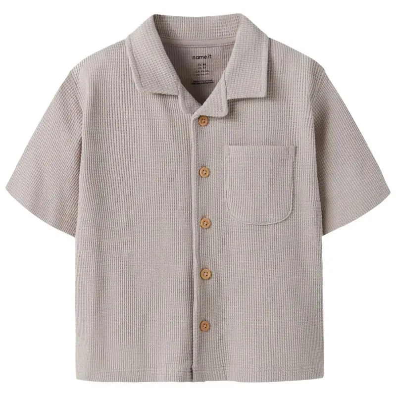 Greige regular fit shirt Harve