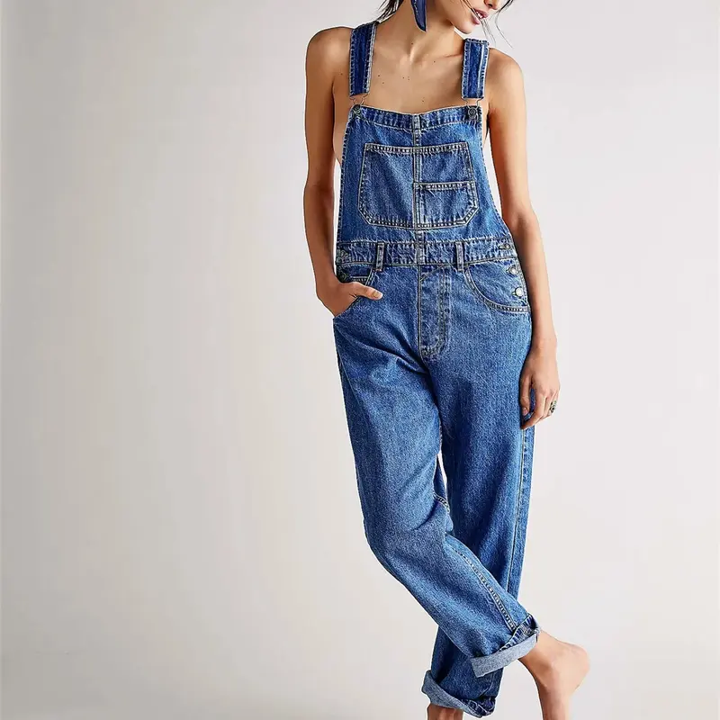 Greta | Bequeme Denim Latzhose