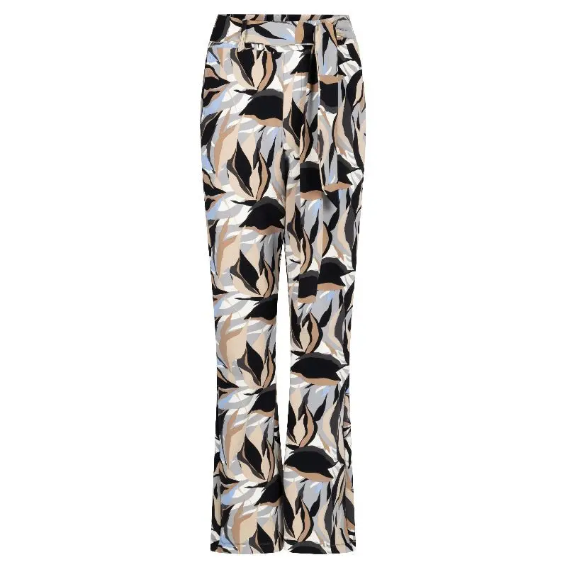 Grijs geprinte flaire broek Biba