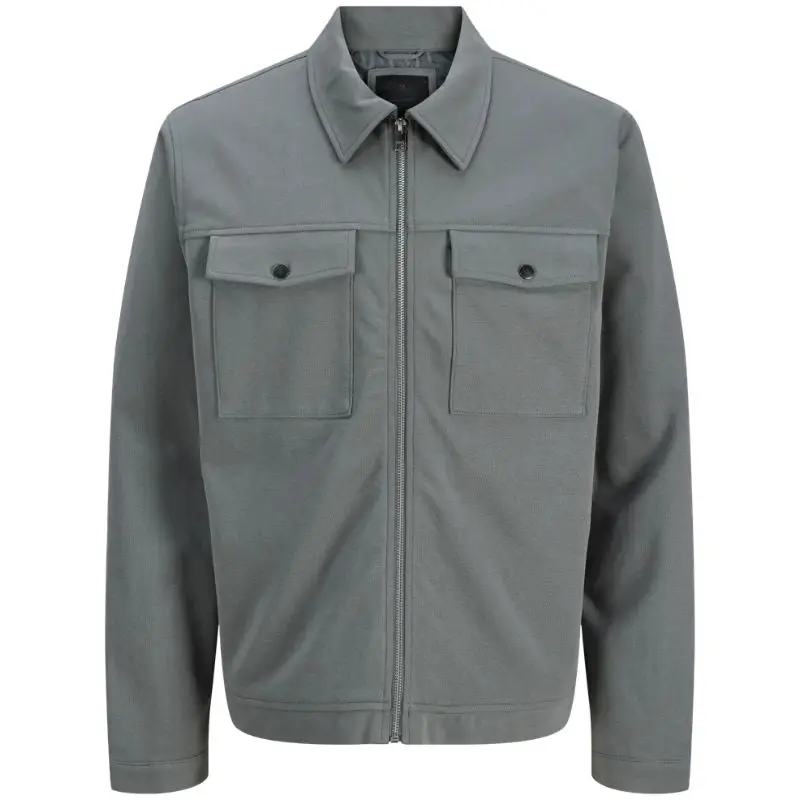 Grijsgroen sweat overshirt Blanewpete