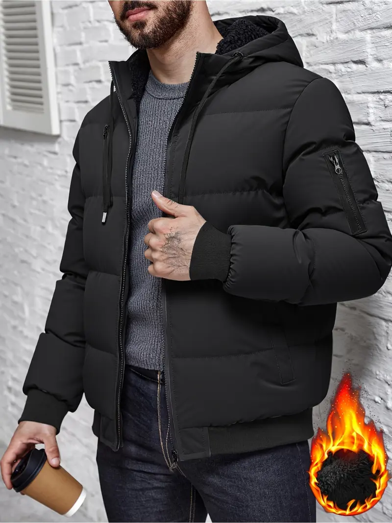 Grimold | Herren Steppjacke mit Kapuze Winterjacke