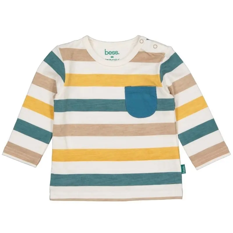 Groen gestreept shirt Pocket 261007