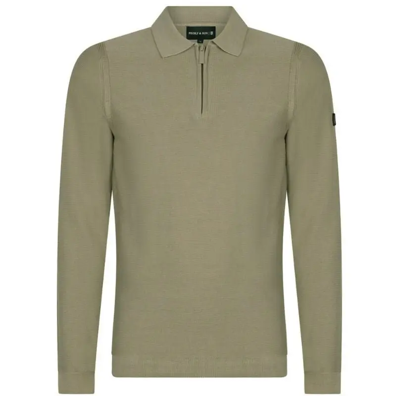 Groene half zip pullover Harry