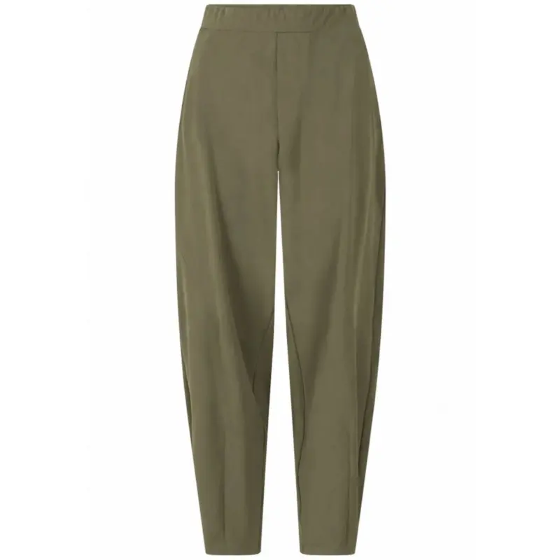 Groene travel barrel fit broek Sascha