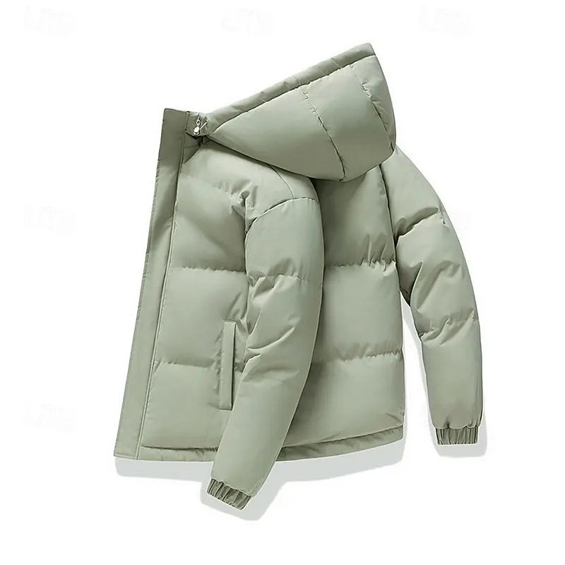Halvrik | Herren Steppjacke mit Kapuze Winterjacke