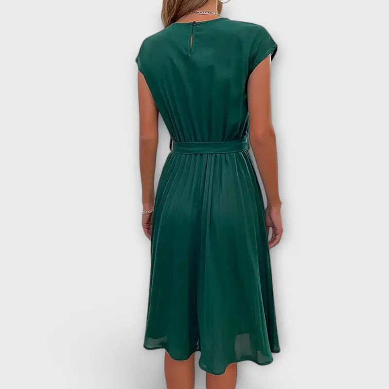 Hanna | Zeitloses Sommer Midi Plissee Kleid