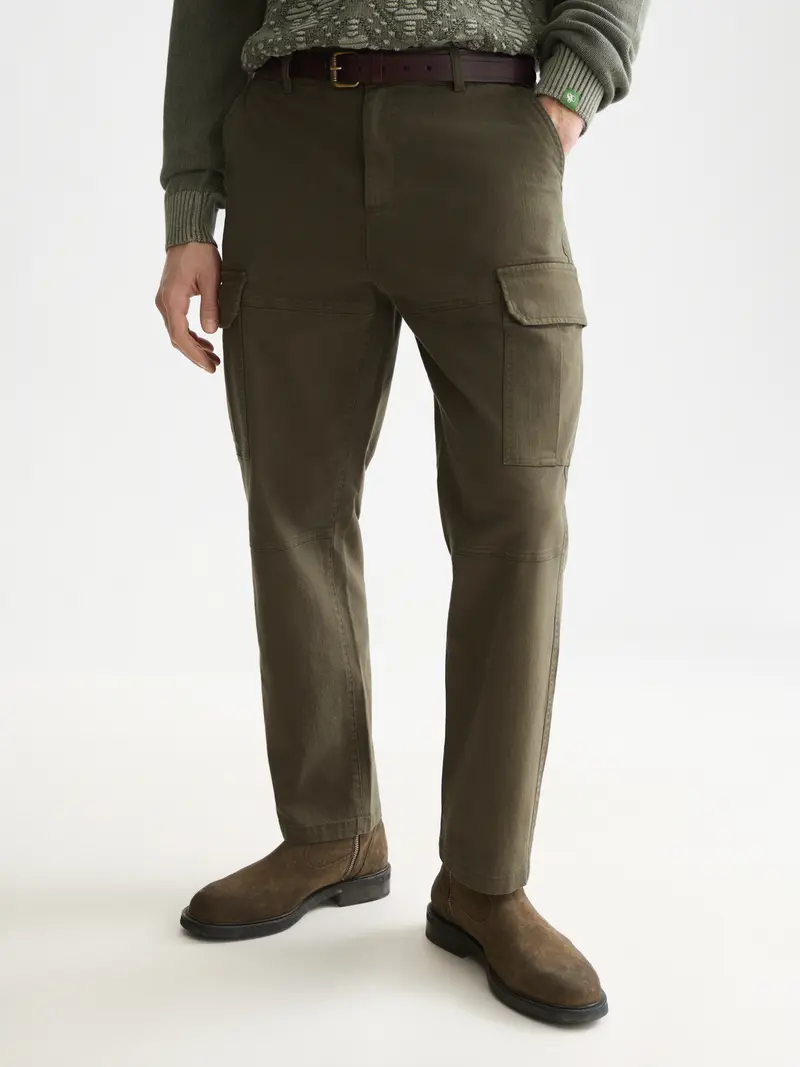 Harper Garment-Dyed Twill Cargo Pant