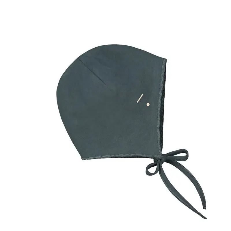 Hat With Strings Blue Grey