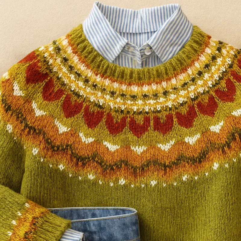 Helena | Feiner Strickpullover im Vintage-Stil