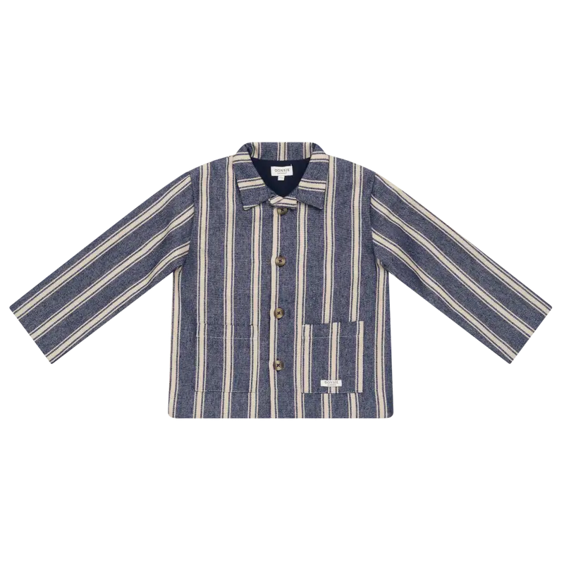 Henrik Jacket | Blue - Soft Sand Striped