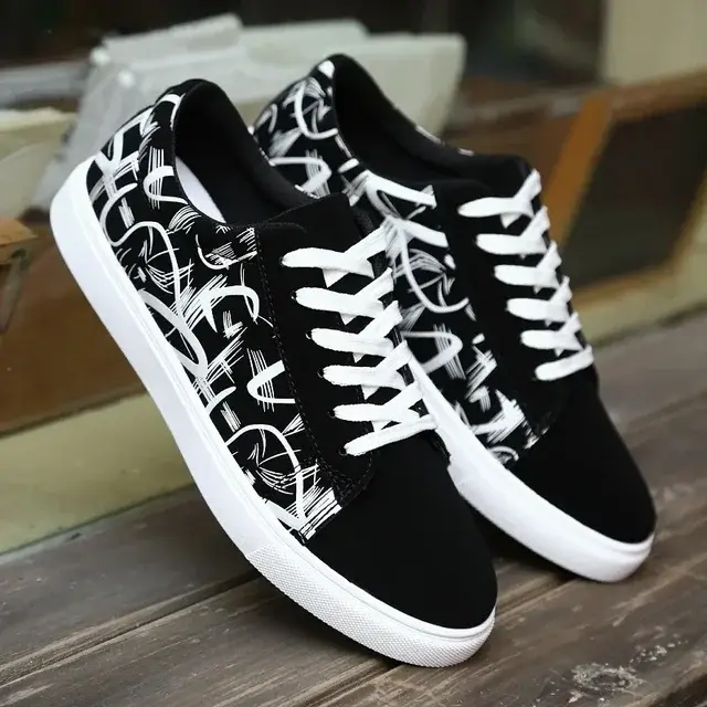 Herenschoenen van gevulkaniseerd canvas