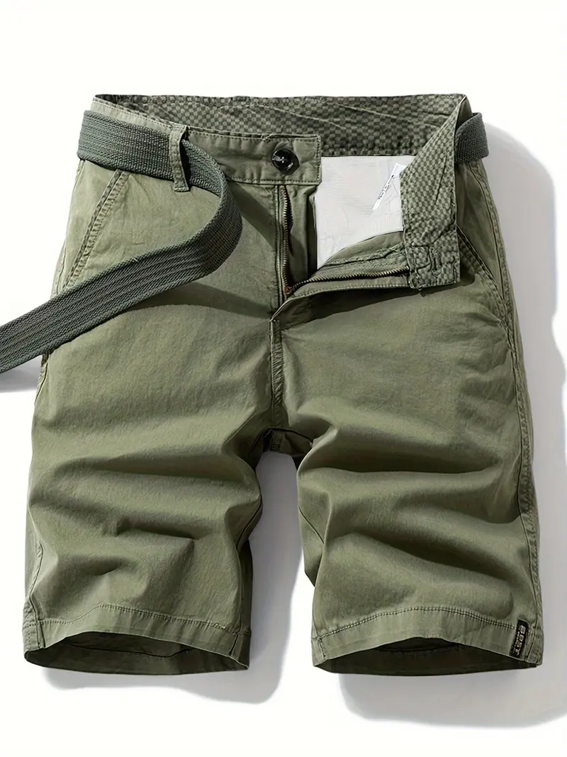 Herren-Bermudashorts mit Gürtel für Freizeit & Urlaub