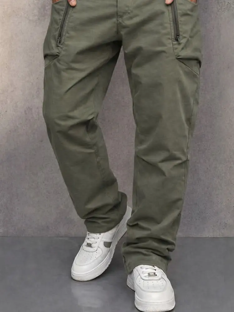Herren-Cargohose mit Reißverschlusstaschen