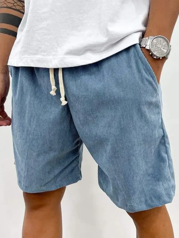 Herren Cord-Shorts mit Kordelzug