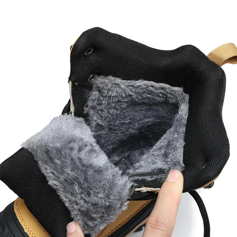 Herren High-Top-Schneestiefel mit Schnürung